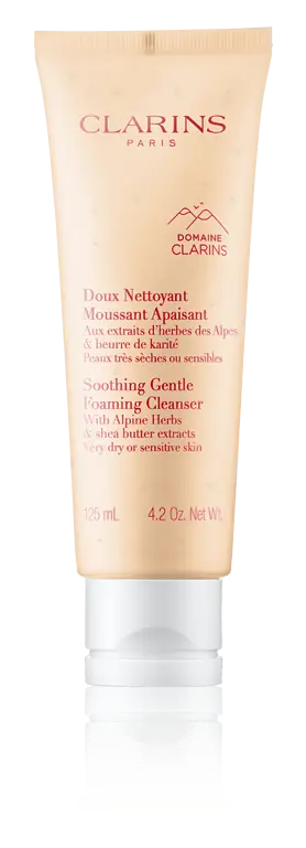 Clarins Nettoyage de Visage Doux Nettoyant Moussant Apaisant (125 ml) Gratis Versand