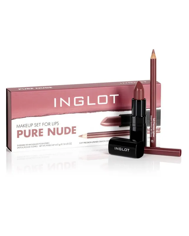 Inglot Makeup Set For Lips - Pure Nude (U) Saisonangebot