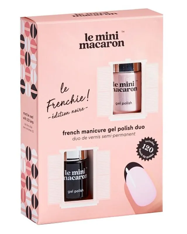 Begrenztes Angebot Le Mini Macaron French Manicure Gel Polish Duo Edition Noire