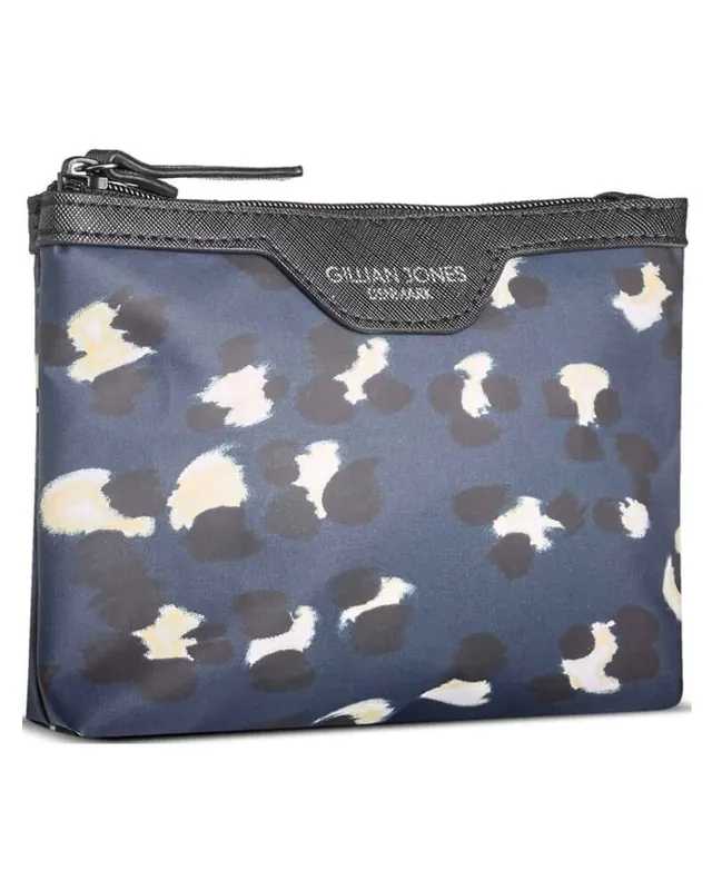 Preiswert Gillian Jones Makeup Purse Blue Leopard