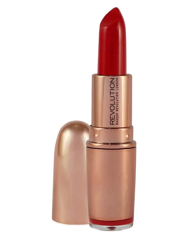 Sale Makeup Revolution Rose Gold Lipstick - Red Carpet
