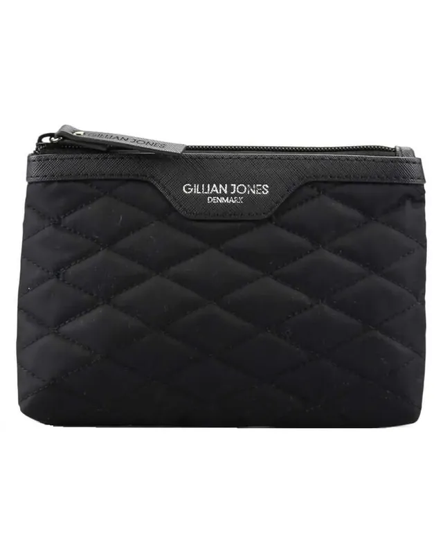 Gillian Jones Urban Travel Makeup Bag - Black Art: 10063-BA1 Schneller Versand