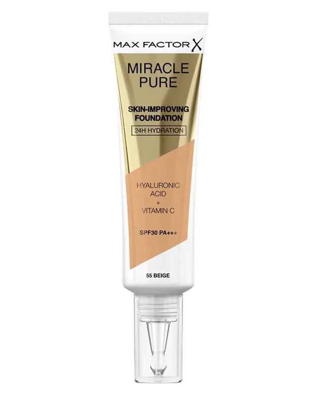 Max Factor Miracle Pure Skin-Improving Foundation - 55 Beige Hochwertig