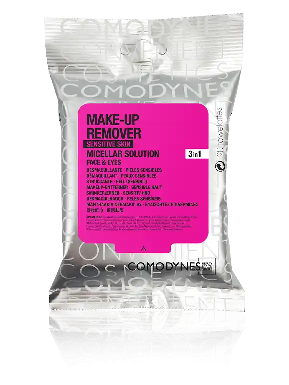 Comodynes Reinigungstücher Micellar Cleanser Sensitive Skin Face & Eyes (20 Stück) Expressversand