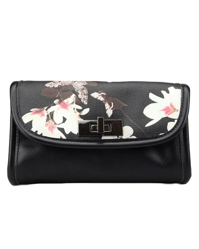 Echt Gillian Jones Makeup Pung Black Butterfly - Art: 7147-77 (U)