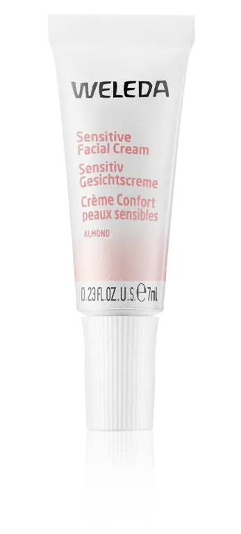 Neue Ware Weleda Mandel Sensitiv Feuchtigkeitscreme (7 ml)