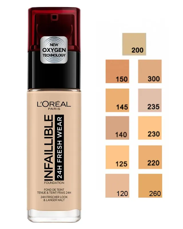 Loreal Infaillible Stay Fresh Foundation - Natural Rose 125 Begrenztes Angebot