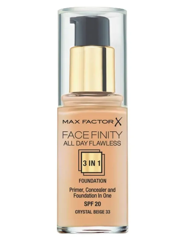 Max Factor Facefinity 3-in-1 Foundation Crystal Beige 33 Abverkauf