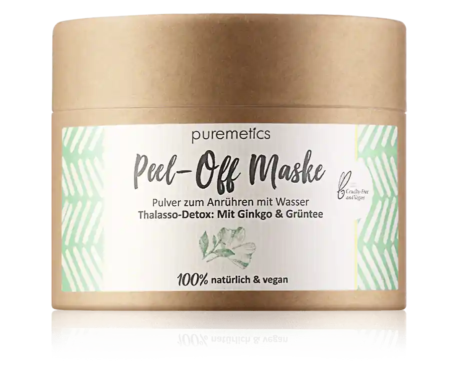 Sale puremetics Peel-Off Maske Thalasso-Detox: Mit Ginkgo & Grüntee (65 g)