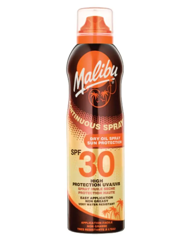Kostenloser Rückversand Malibu Continuous Dry Oil Sun Spray SPF 30 (U)