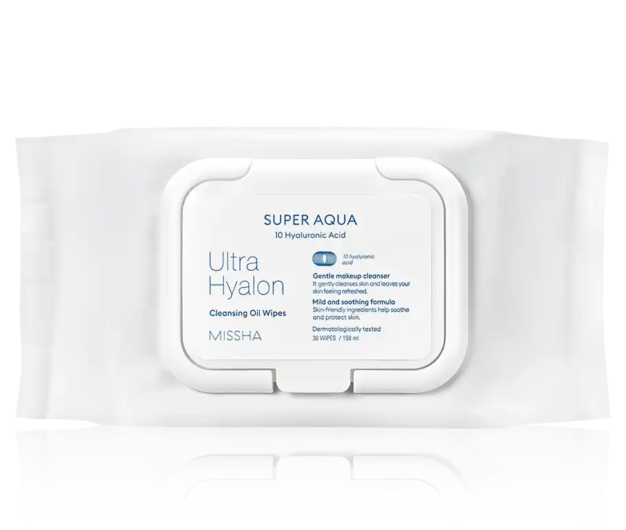 Missha Super Aqua Ultra Hyalon Cleansing Oil Wipes (30 Stück) Kostenloser Rückversand