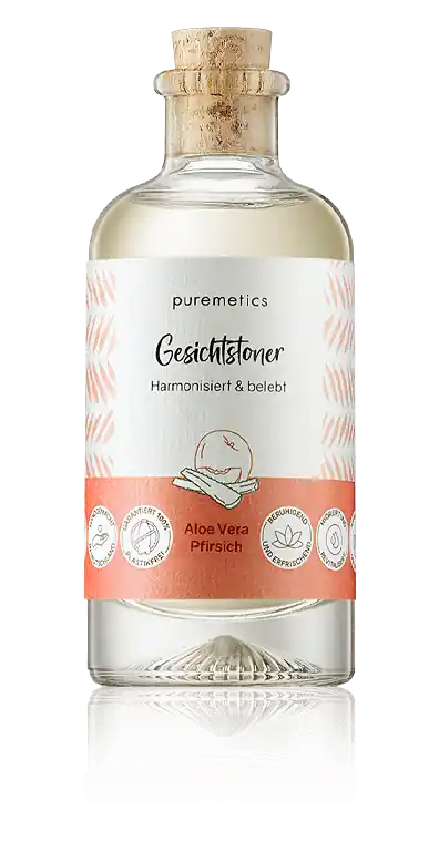 puremetics Gesichtspflege Gesichtstoner Aloe Vera Pfirsich (90 ml) Schneller Versand