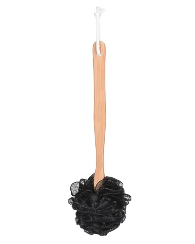 Direktkauf Eleganza Loofah Badebürste Schwartz