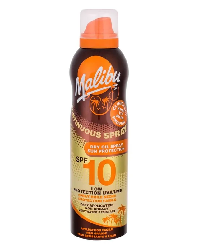 Malibu Continuous Dry Oil Sun Spray SPF 10 (F) Direkt Vom Hersteller