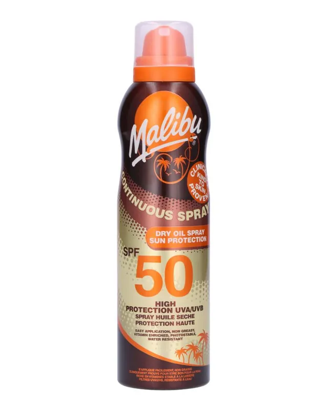 Malibu Continuous Dry Oil Sun Spray SPF 50 Preisreduziert
