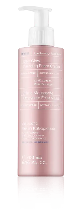 Direkt Vom Hersteller Korres Apothecary Wild Rose Care Clear Glow Cleansing Foam Cream (200 ml)