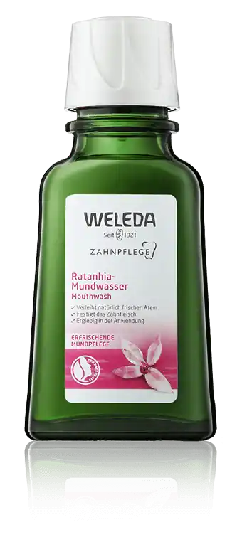 Exklusiv Weleda Mund & Zahn Ratanhia Mundwasser Konzentrat (50 ml)