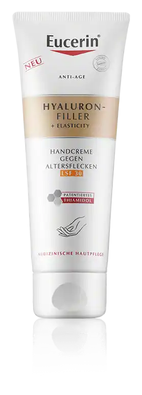 Eucerin Hyaluron-Filler + Elasticity Handcreme gegen Altersflecken LSF 30 (75 ml) Preisknaller