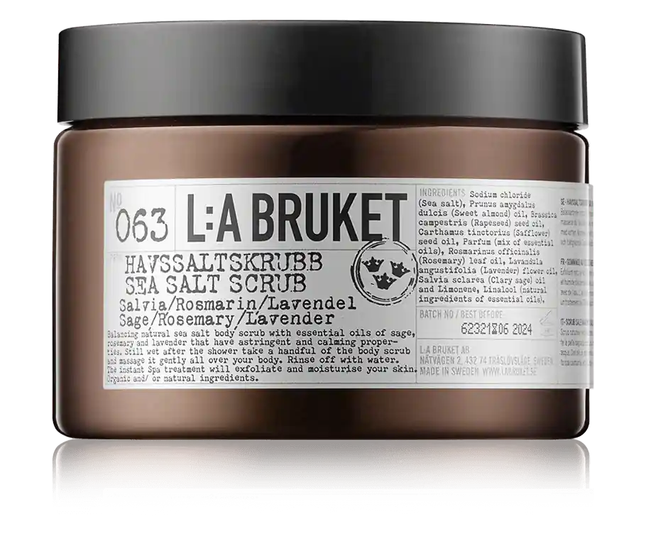 Begrenztes Angebot L:A BRUKET Cleansing 063 Sea Salt Scrub Sage/Rosemary/Lavender (420 g)