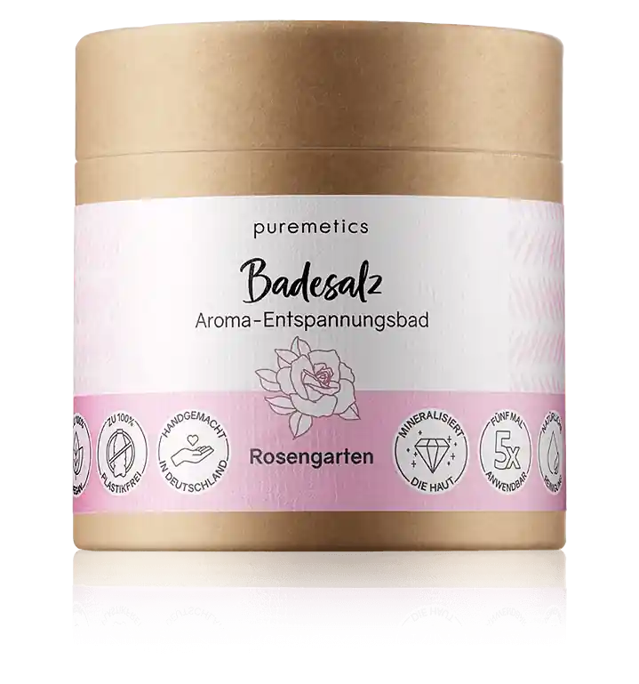 Aktuell puremetics Körperpflege Badesalz Rosengarten (400 g)