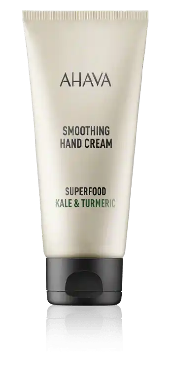 Solange Der Vorrat Reicht AHAVA Superfood Smoothing Hand Cream Kale & Turmeric (100 ml)