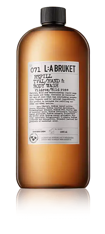 Preisknaller L:A BRUKET Cleansing 071 Refill Hand & Body Wash Wild Rose (1000 ml)