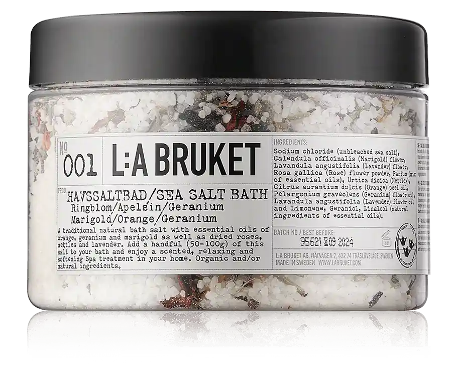 Preis Gesenkt L:A BRUKET Cleansing 001 Sea Salt Bath Marigold/Orange/Geranium (450 g)