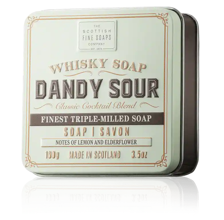 Scottish Fine Soaps Whisky Soap Dandy Sour in a Tin (100 g) Direkt Vom Hersteller