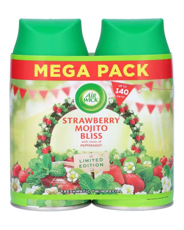 Handgefertigt Air Wick Freshmatic Twin Refill Strawberry Mojito Bliss