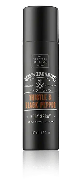 Handgefertigt Scottish Fine Soaps Men's Grooming Thistle & Black Pepper Body Spray (150 ml)