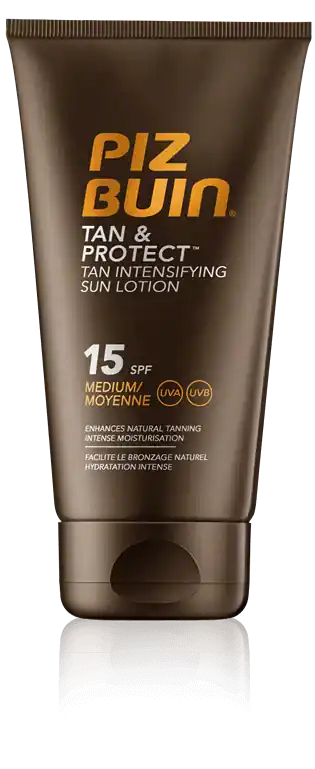 Billig Piz Buin Tan & Protect Intensifying Sun Lotion SPF 15 (150 ml)