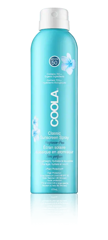 Heute Kaufen Coola Classic Collection Clear Sunscreen Spray Fragrance-Free SPF 50 (177 ml)