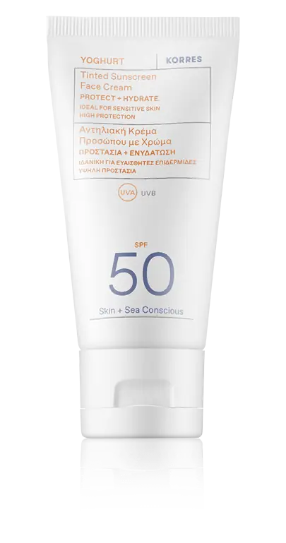Jetzt Zugreifen Korres Sun Care Yoghurt Tinted Sunscreen Face Cream SPF 50 (50 ml)