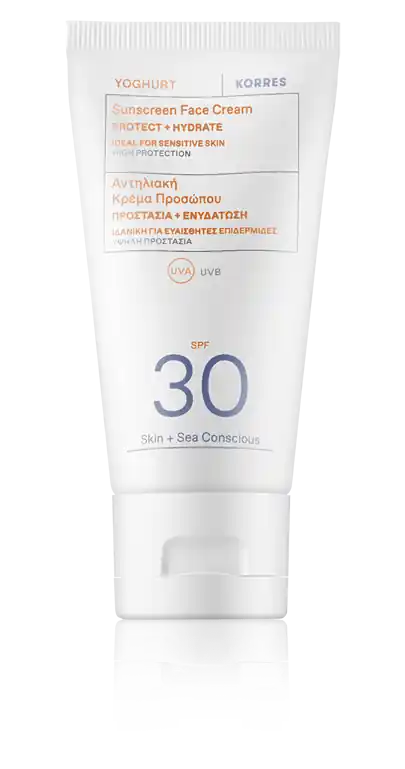 Korres Sun Care Yoghurt Sunscreen Face Cream SPF 30 (50 ml) Garantierte Lieferung
