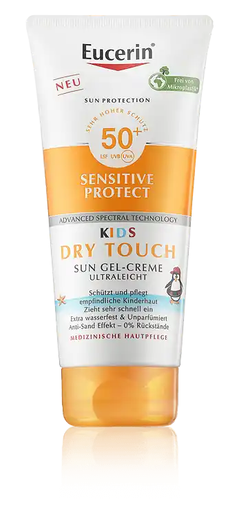 Eucerin Sun Protection Sensitive Protect Kids Dry Touch Sun Gel-Creme LSF 50+ (200 ml) Preisknaller