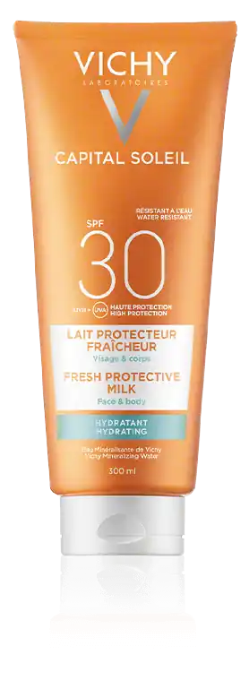 Vichy Capital Soleil Fresh Protective Milk Face & Body SPF 30 (300 ml) Neu