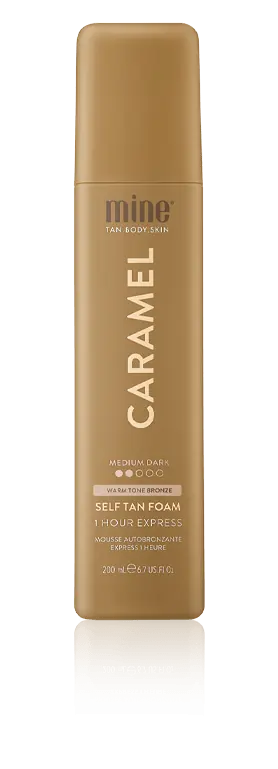 MineTan Self Tan 1 Hour Express Self Tan Foam Caramel (200 ml) Zertifiziert