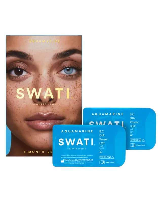 Preis Gesenkt SWATI Cosmetics Swati 1-Monats-Kontaktlinsen Aquamarine