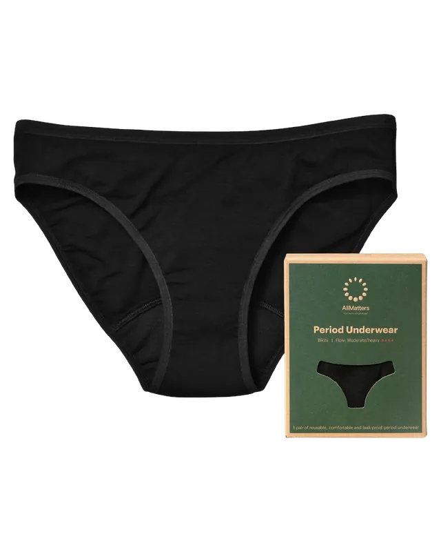 AllMatters Period Underwear Bikini Style Size Large Aktuell