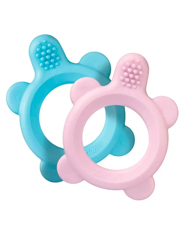 Mengenrabatt Jordan Teether & Traning Toothbrush Extra Soft 0-12 Ass. Farver