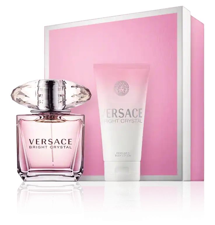 Kostenloser Versand Versace Bright Crystal 30 ml EdT Set mit Body Lotion
