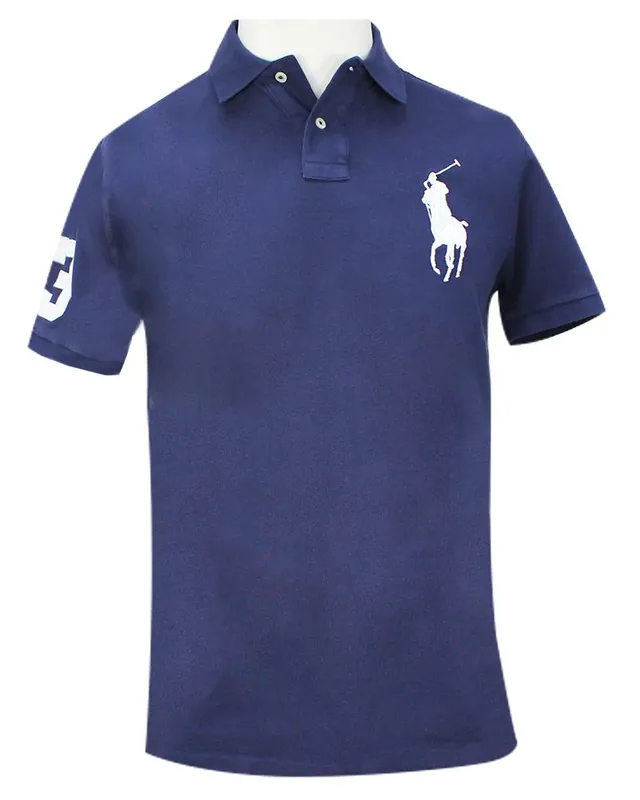 Ralph Lauren Custom Slim Fit Polo Navy XXL Schnäppchen