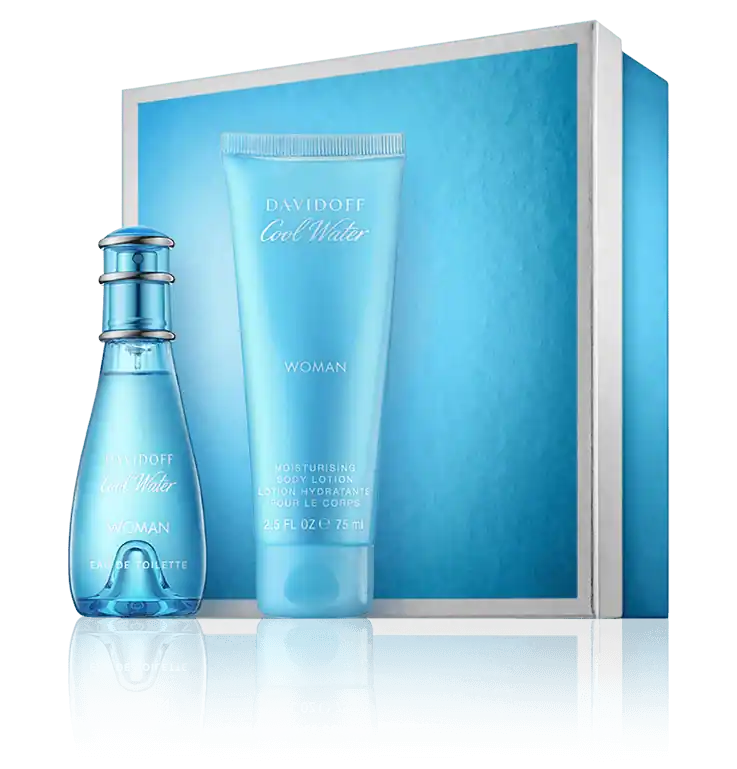 Davidoff Cool Water Woman 30 ml EdT Set mit Body Lotion Geprüft