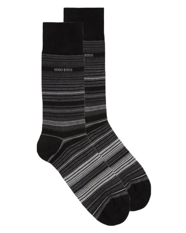 Schneller Versand Hugo Boss Boss Hugo Boss Socken aus ägyptischer Baumwolle Größe 39-42 - Mehrfachstreifen