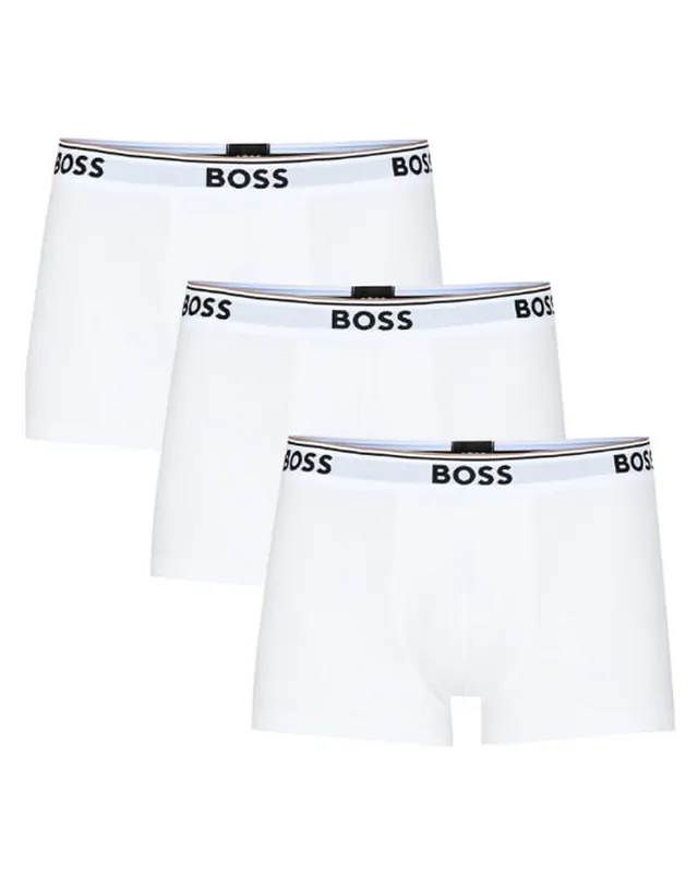 Saisonangebot Hugo Boss Boss Hugo Boss 3-pack Boxer Trunks White - Str. L