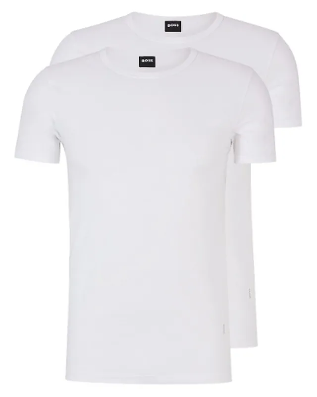 Preisreduziert Hugo Boss 2er-Pack T-Shirt Weiss - Gr. M