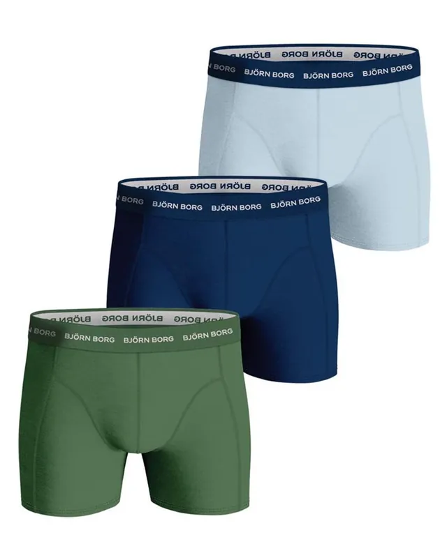 Björn Borg Cotton Stretch Shorts 3-pack Str. L Aktuell