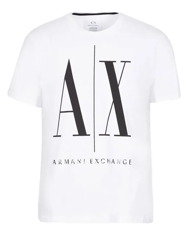Armani Exchange Icon Period Mann T-Shirt Weiß XL Saisonangebot