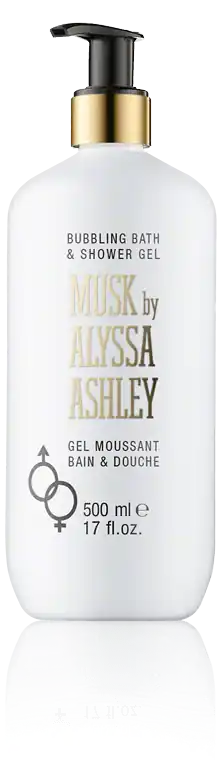 Alyssa Ashley Musk Bath & Shower Gel with Pump (500 ml) Exklusiv
