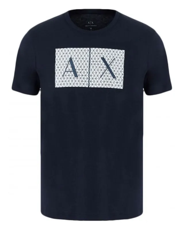 Neu Im Sortiment Armani Exchange Men Logo T-Shirt Navy Str. XL